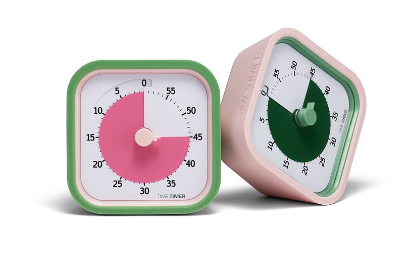 Time Timer MOD Home Edition Peony Pink Fern Green hoesjes